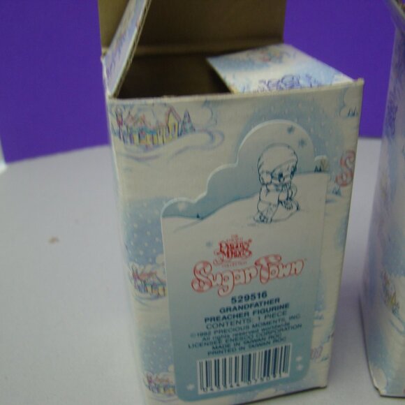 Precious Moments Lot of 3 Sugar Town 529516 528668 528064 grandfather puppies - Picture 6 of 11